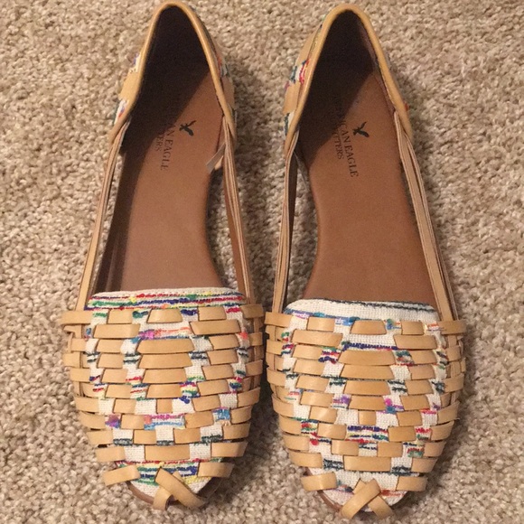 huarache slip on sandals